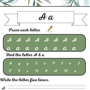 CURSIVE PRACTICE WORKSHEET A B C D E