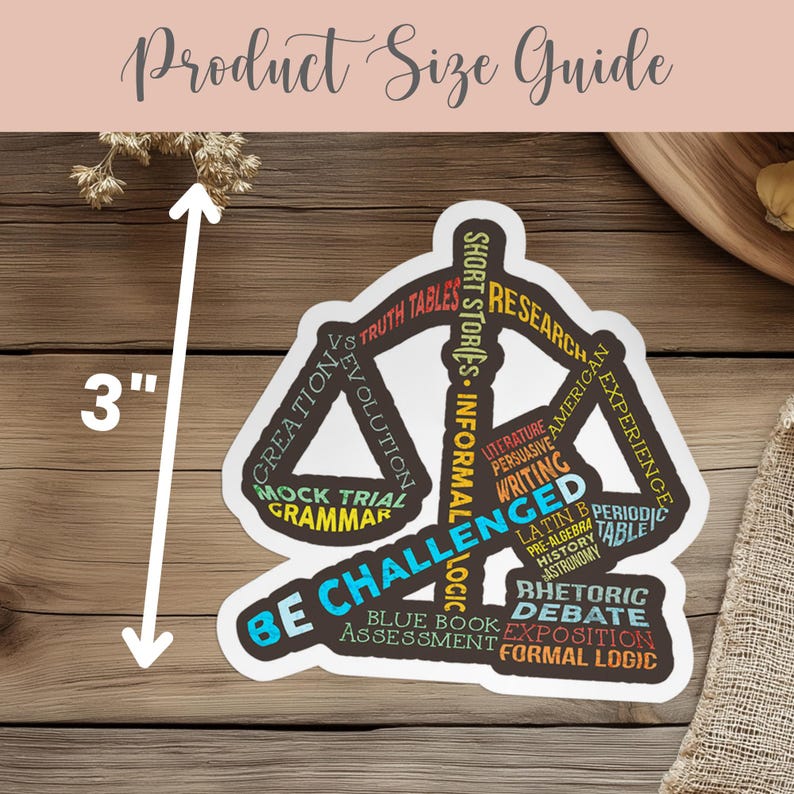 CC Challenge B Vinyl Sticker Gift for CC Class Classical Conversations ...