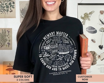 Personalized Cycle 2 Memory Master Shirt Gift for Classical Conversations Director T-Shirt CC End of Year Gift Cycle 2 Memory Work Tee Facts