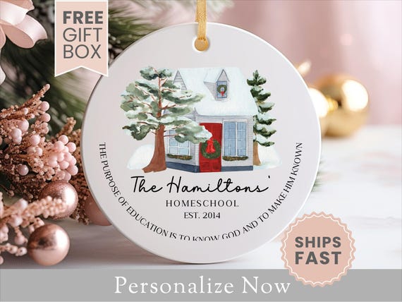 Our First Year Home Schooling Ornament Homeschooler Ornament Homeschooling Gift Christmas Homeschool For Homeschooler Homeschool Keepsake