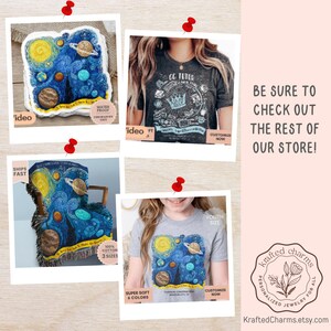 May include: A collage featuring a space-themed sticker, a dark grey t-shirt with a crown graphic and text reading OG TUTOR, a blue space-themed throw blanket, and a light grey t-shirt with a space graphic and text reading CLASSICAL CONVERSATIONS.