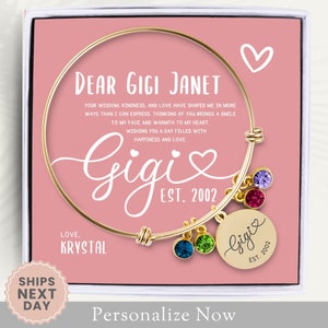 Gigi Bangle Bracelet Etsy