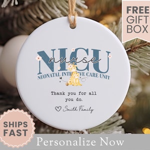 NICU Nurse Ornament
NICU Nurse Christmas Ornament