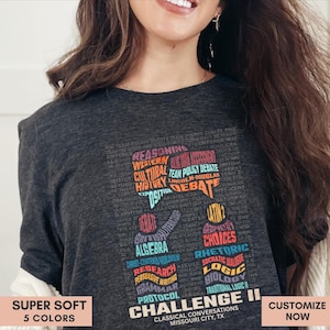 Personalized CC Challenge II Shirt Gift for Challenge 2 Student Tshirt Homeschool Mom T-Shirt First Day Gift CC Challenge Typography Tee