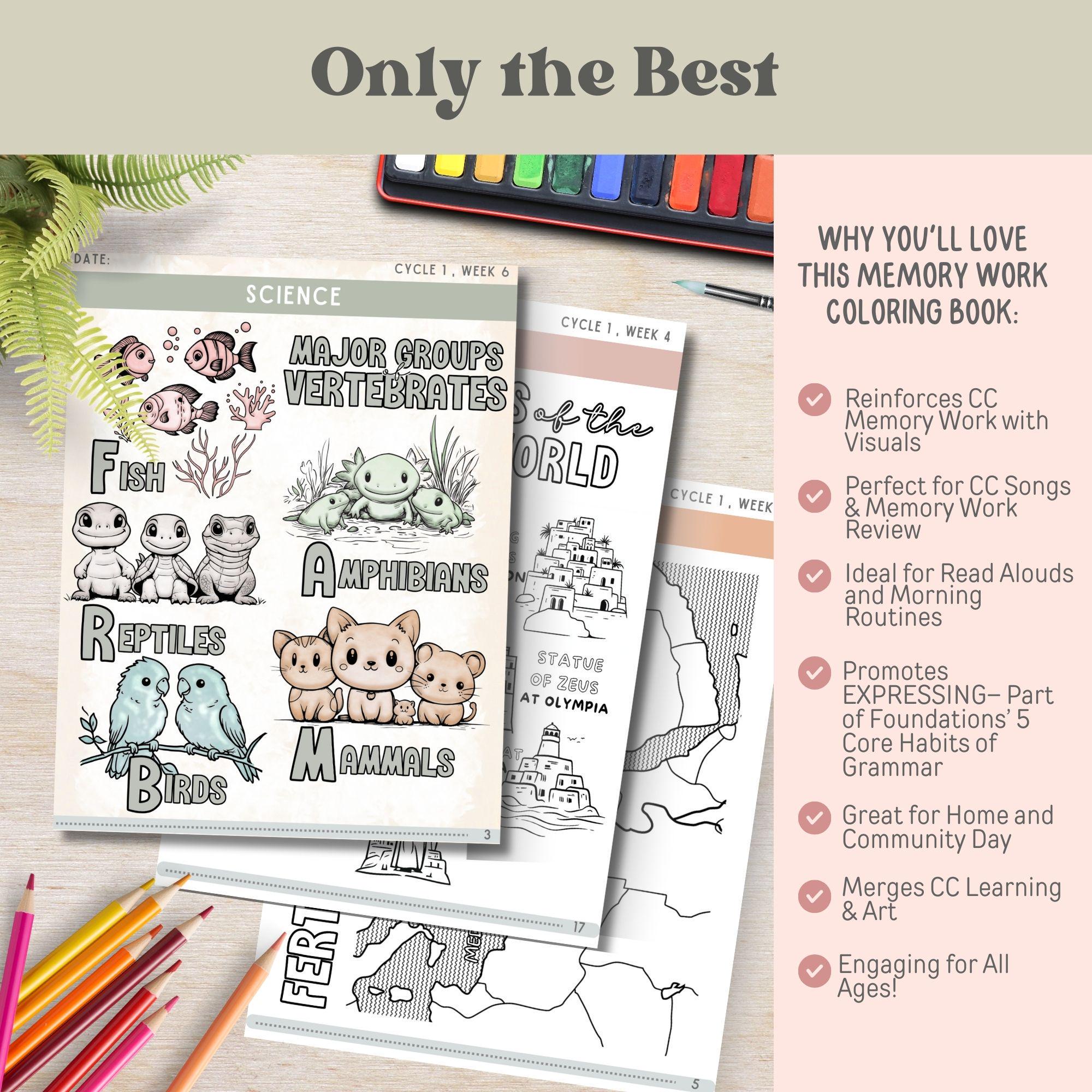 CC Cycle 1 Coloring Book Gift for CC Student Classical Conversations ...