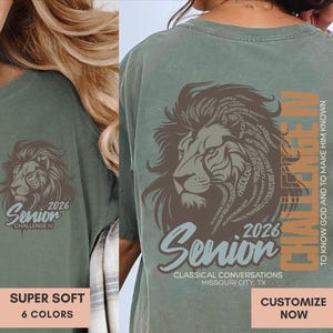 Personalized CC Challenge IV Shirt Gift For Challenge 4 Senior Tshirt Graduation Gift Challenge Director Tee Classical Conversation Class Of