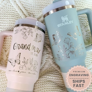 Custom Grandma Tumbler With Handle