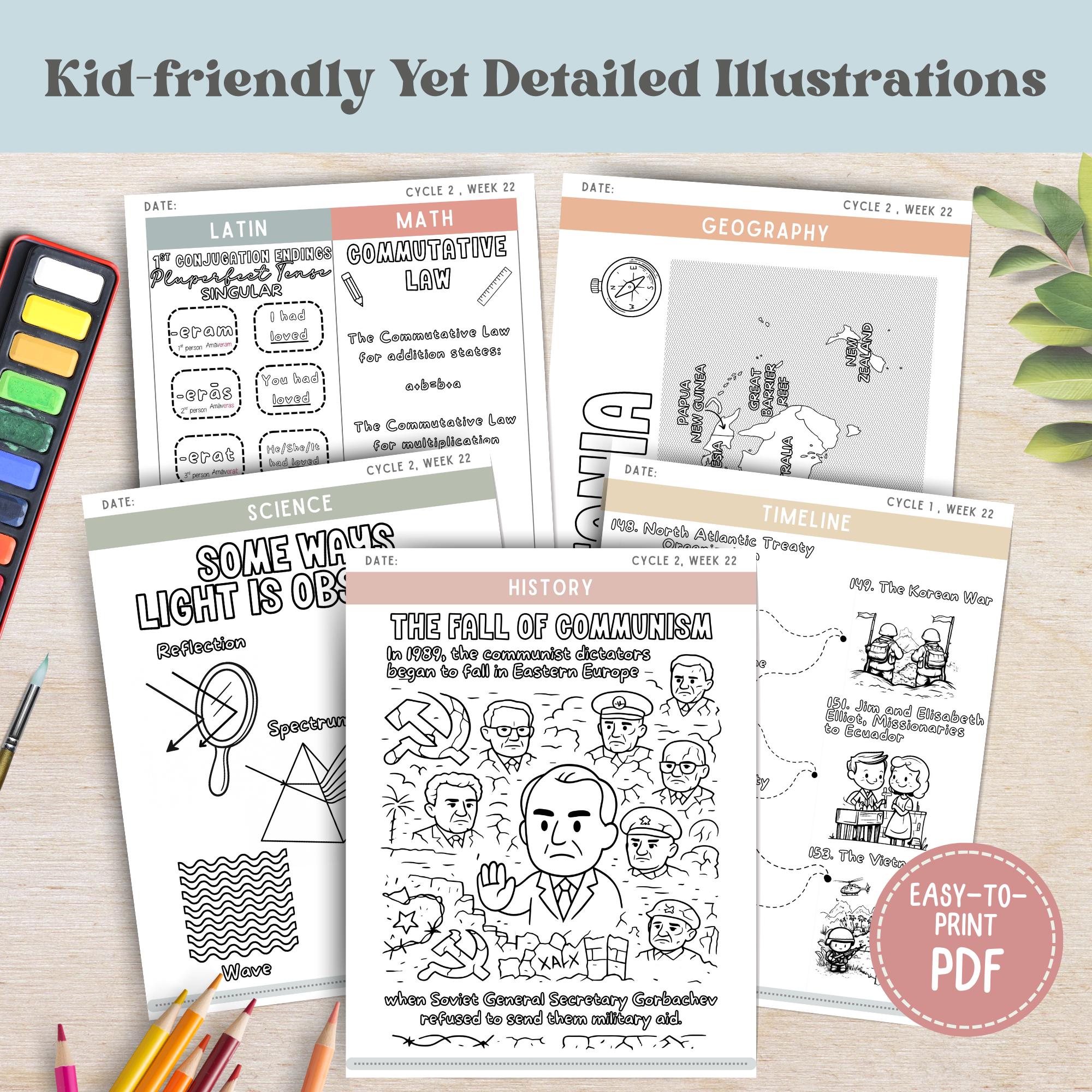 CC Cycle 2 Coloring Book Gift for Classical Conversations Student CC ...
