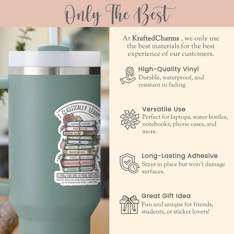 Essential Decals CC Essentials Vinyl Sticker Gift for CC Student Back to School Gift ...