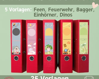25 portfolio backs for the daycare center | Folder backs for nursery & kindergarten | Folder backs portfolio | Templates for educators | Portfolio templates