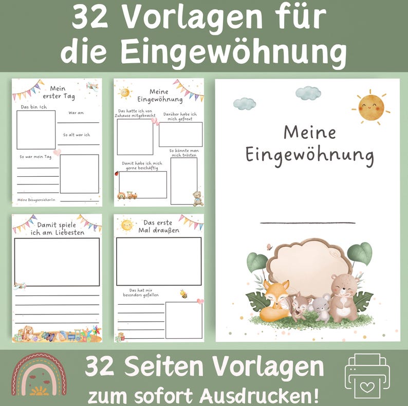  Türschilder Kita/Krippe Illustration 