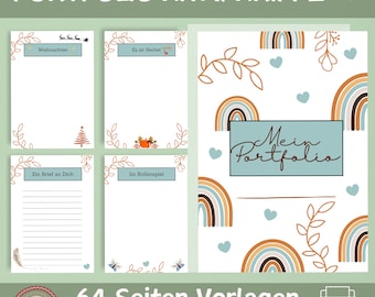 Portfolio Templates | Templates for Educators | 64 Portfolio Templates | Kindergarten Portfolio | Daycare Portfolio | Kindergarten Templates