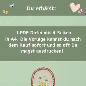 4 Portfolio Vorlagen | Geburtstagsvorlagen | Portfolio Geburtag Vorlage | Portfolio Kita | Portfolio Krippe | Vorlagen für Erzieher