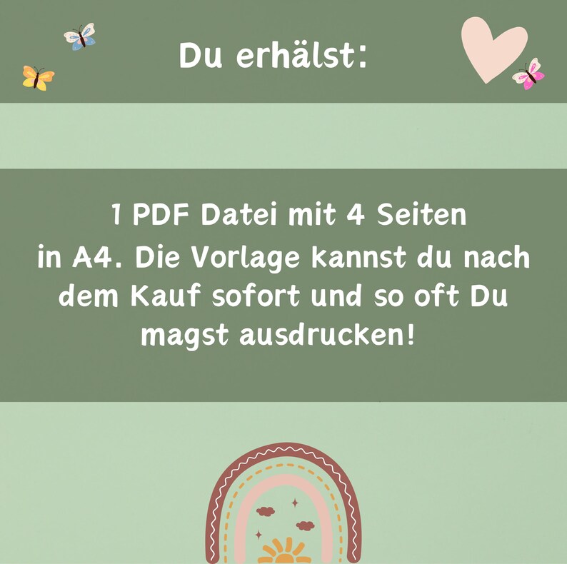 4 Portfolio Vorlagen | Geburtstagsvorlagen | Portfolio Geburtag Vorlage | Portfolio Kita | Portfolio Krippe | Vorlagen für Erzieher
