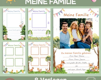 Portfolio Templates for Daycare | Templates for My Family | 8 Family Portfolios | Nursery Portfolio | Templates for Educators | Kindergarten Portfolio
