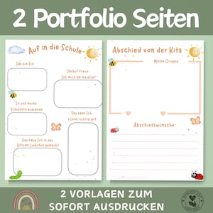 4 Portfolio Vorlagen | Geburtstagsvorlagen | Portfolio Geburtag Vorlage | Portfolio Kita | Portfolio Krippe | Vorlagen für Erzieher