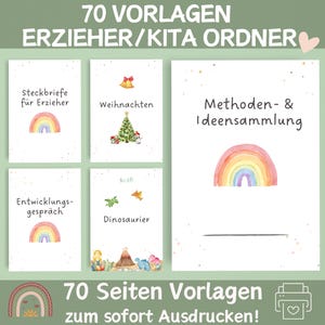 Portfolio Educator Folder | Kindergarten Portfolio | Educator Templates | Portfolio Templates | Daycare Portfolio Folder | Kindergarten Templates