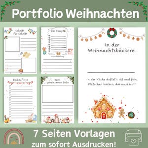 7 Portfolio Templates for Daycare | Kindergarten Portfolio | Nursery Portfolio Templates | Templates for Educators | 7 Christmas Portfolio Templates