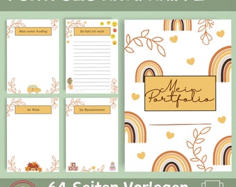 Portfolio templates for educators | Portfolio templates for nurseries | Portfolio templates for kindergartens | Portfolio templates for daycare centers | 64 portfolio templates