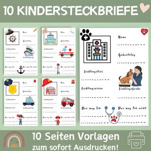 4 Portfolio Vorlagen | Geburtstagsvorlagen | Portfolio Geburtag Vorlage | Portfolio Kita | Portfolio Krippe | Vorlagen für Erzieher