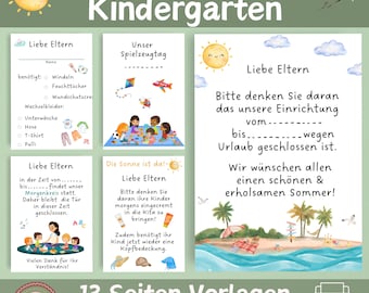 13 Daycare Notices | Kindergarten Notices | Daycare/Nursery Door Signs | Template for Educators | Daycare Notices | Nursery Notices | Portfolio Templates
