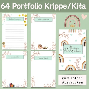 64 portfolio templates | Templates for educators | Portfolio templates for nurseries | Portfolio kindergarten | Portfolio daycare | Portfolio templates