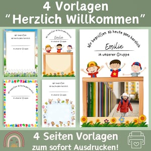 Portfolio Welcome | Templates for educators | Portfolio templates for nursery schools | Portfolio templates | Portfolio daycare centers | Portfolio settling in
