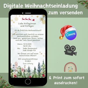 Digitale Weihnachtseinladung | Einladung Weihanchten | Ecard Weihnachtseinladung | Einladung Weihnachtsfeier | Ecard Einladung Firmenfest
