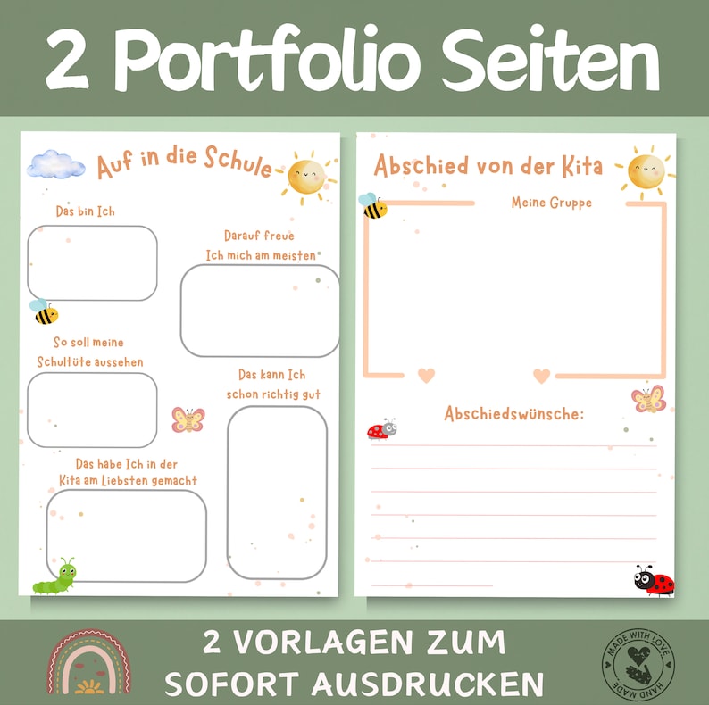  12 Kindergarten Posters Portfolio Volage Nursery Poster to Print Illustration 