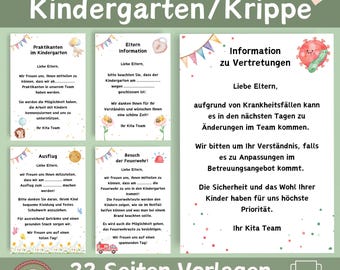 22 Daycare Posters | Kindergarten Posters | Daycare/Nursery Door Signs | Templates for Educators | Daycare Posters | Daycare Information Boards | Portfolio Templates