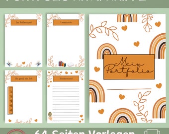 64 Portfolio Templates | Templates for Educators | Portfolio Templates for Kindergarten | Portfolio Templates for Nursery | 64 Digital Portfolio Templates