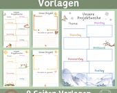 Portfolio Vorlagen Projekt | Projekt Vorlagen | Vorlagen Aushang | Kindergarten Vorlagen | Vorlagen für Erzieher | Portfolio Vorlagen