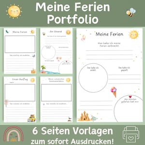 Summer Portfolio | My Holiday Portfolio | Kindergarten Templates | Nursery Portfolio | Templates for Educators | Kindergarten Portfolio | PDF