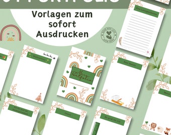 64 Portfolio Templates for Educators | Portfolio Templates for Nursery/Kindergarten | 64 Portfolio Templates | Kindergarten Portfolio Templates