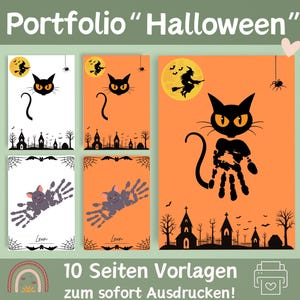 Portfolio templates | Kindergarten portfolio | Template portfolio crèche | Coloring pages for educators | Autumn portfolio | Halloween portfolio