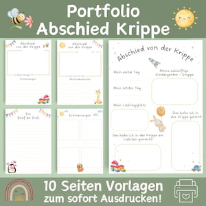 Portfolio Farewell Nursery | Templates for Educators | Portfolio Templates Nursery | Kindergarten Templates | Portfolio Daycare | Portfolio Templates