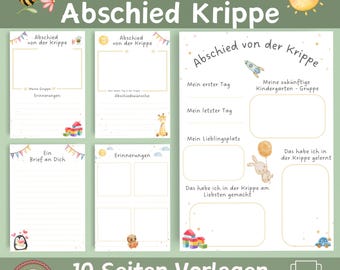 Portfolio Farewell from Nursery | Templates for Educators | Nursery Portfolio Templates | Kindergarten Templates | Daycare Portfolio | Portfolio Templates