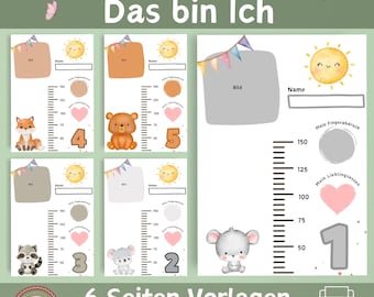 Portfolio This is Me | Educator Template | Kindergarten Templates | Portfolio Template Daycare | Portfolio Template Nursery | Portfolio Profiles