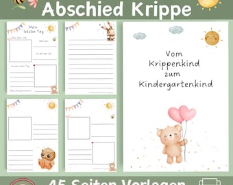 Portfolio Farewell Nursery | Templates for Educators | Portfolio Templates Nursery | Kindergarten Portfolio | Kindergarten Templates Farewell