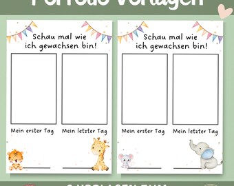 Portfolio Templates | Kindergarten Portfolio | Templates for Educators | Templates for Daycare Centers | Portfolio Templates for Nursery | 2 Portfolio Templates