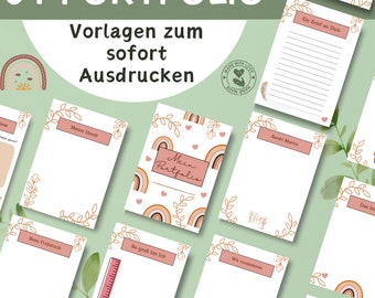 Portfolio templates for educators | Portfolio templates for kindergarten/nursery | Portfolio templates | 64 portfolio templates for daycare