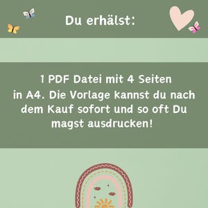 4 Geburtstagsvorlagen Kindergarten | Vorlagen für Erzieher |  Portfolio Vorlagen | Geburtstagsvorlagen Krippe/Kita | Geburtstag Vorlagen
