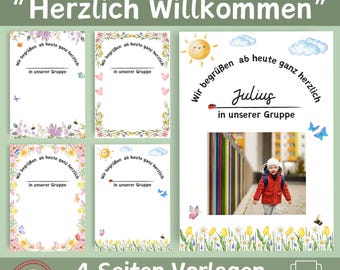 Daycare Portfolio Template | Welcome Portfolio | Kindergarten Portfolio | Nursery Portfolio | Educator Template | Settling-in Portfolio