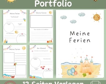 Portfolio Templates | Kindergarten Templates | My Holidays Portfolio | Nursery Portfolio | Templates for Educators | Kindergarten Portfolio | PDF