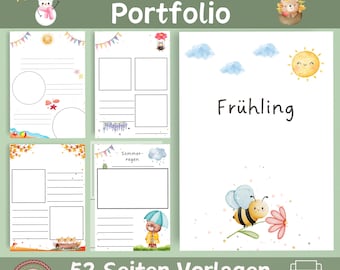 Seasonal Portfolio | Templates for Educators | Portfolio Templates for Nursery | Kindergarten Templates | Portfolio for Daycare Centers | Portfolio Templates | PDF