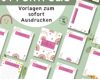 Portfolio for Kindergarten | Portfolio Templates | Kindergarten Templates | Portfolio for Nursery | Templates for Educators | Portfolio Templates for Daycare Centers