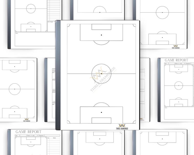Printable Minimalist SOCCER Coach PITCH BUNDLE Template Gift for Coach ...