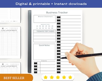 Small Business Digital Templates, ReMarkable 2 Template, Business ReMarkable Planner, Business To Do List, Digital Project Planner