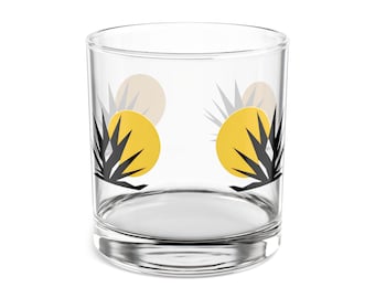 Vasos para beber tequila, vasos de agave hechos a mano, regalo de bar único, vaso rocks de 10 oz para amantes del tequila