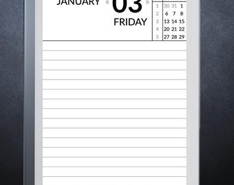 Best Digital Planner Minimal, All in One 2025 Daily Weekly Monthly Template, Hyperlink Digital Planner, PDF Download